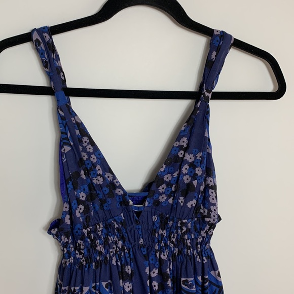 Rebecca Taylor Maxi Dress Blue Size 6 - Picture 2 of 14